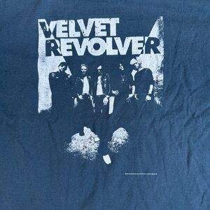 2004 Velvet Revolver Band T Shirt XXL Anvil Rock Tee Slash Scott Weiland 25x32